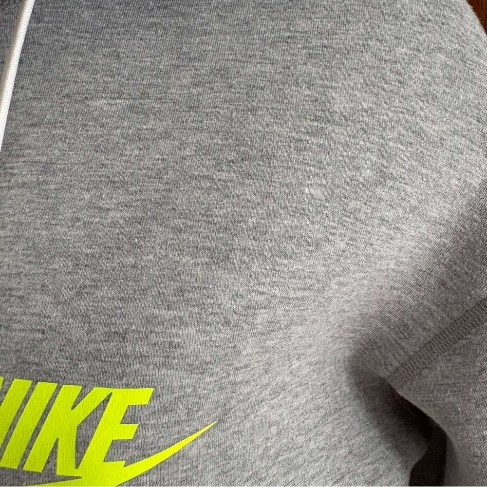 NIKE x SACAI sz M Tech Fleece Jacket Gray White Ruffle Full Zip 716911 - Picture 10 of 15